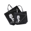 Foldable Customized Black Non Woven Shopping Carry Bag Waterproof Reusable Grocery Bag Manufacturer 