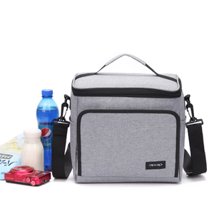 Leakproof Reusable Insulated Cooler Lunch Bag Office Work Picnic Hiking Beach Lunch Box with Adjustable Shoulder Strap 