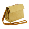 Washable Kraft Paper Messenger Bag Trendy Reusable Shopping Bag Eco Friendly Super Strong Fabric Heavy Duty for Lunch Travel 