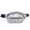 PU Waterproof Shiny Waist Bag Laser Shoulder Crossbody Bag with Adjustable Belt for Travel Party Festival Rave Running Hiking 