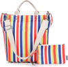 Cotton Canvas Tote Purse Handbags Cross body Shoulder Bag Casual Work School Shopping Bag 