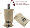 Jute Wine Bags with Number Wine Bottle Gift Bags with Drawstring for Blind Wine Tasting Manufacturer